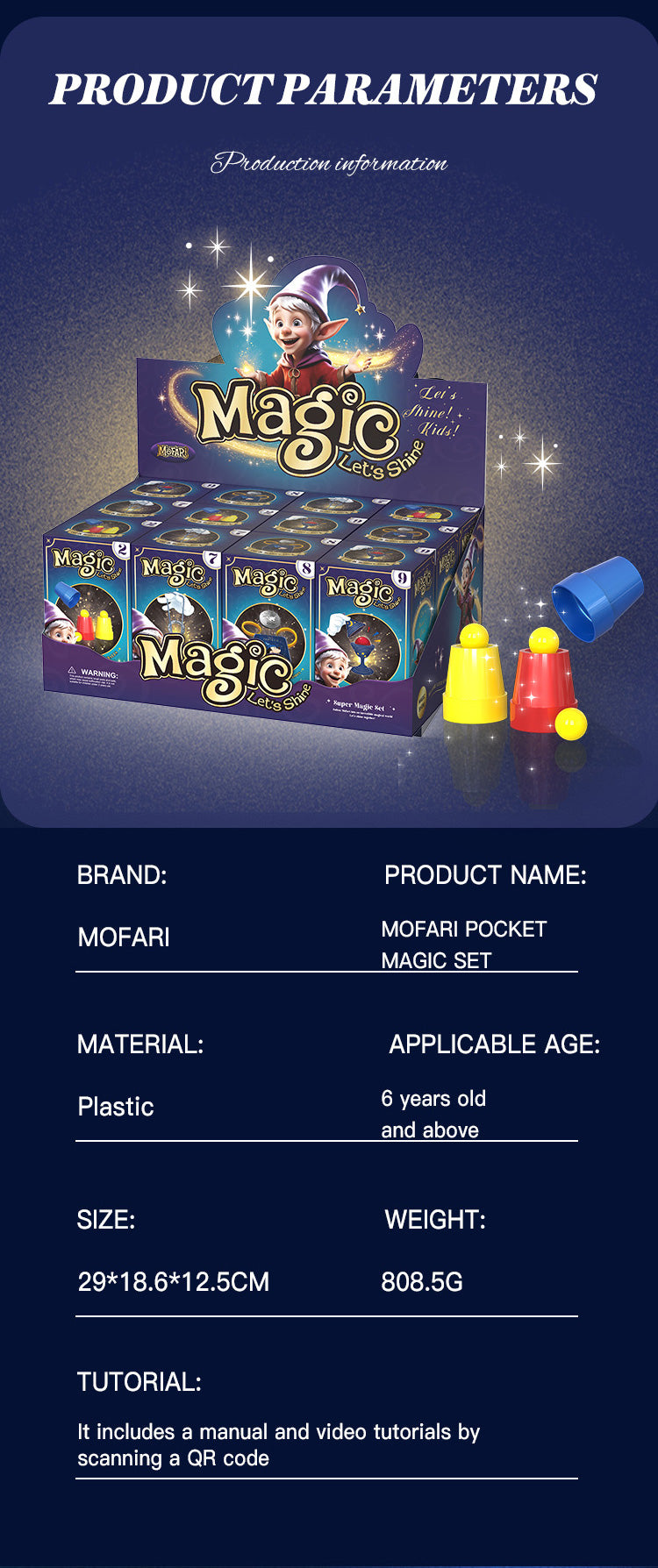 MOFARI Pocket Magic Set – Trucos de Magia para Niños