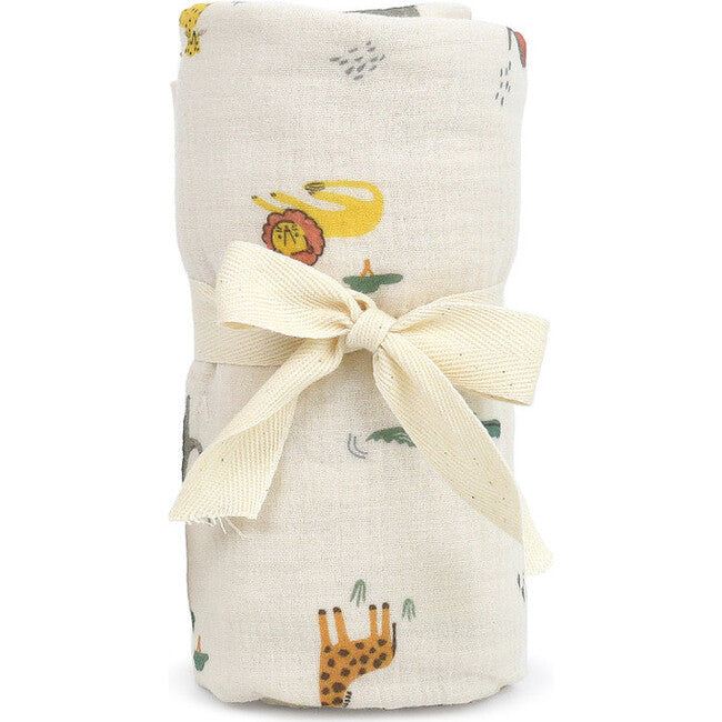 Set de Regalo con Manta Premium y Sonajero - Safari