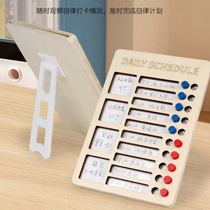 Organizador de Rutinas Diarias de Madera para Niños