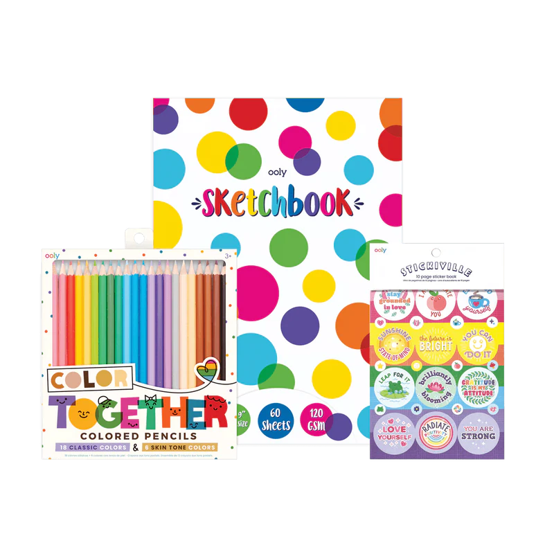 Paquete de Regalo para Colorear | Arcoíris