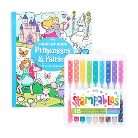 Paquete de Regalos para Colorear | Princesas y Hadas