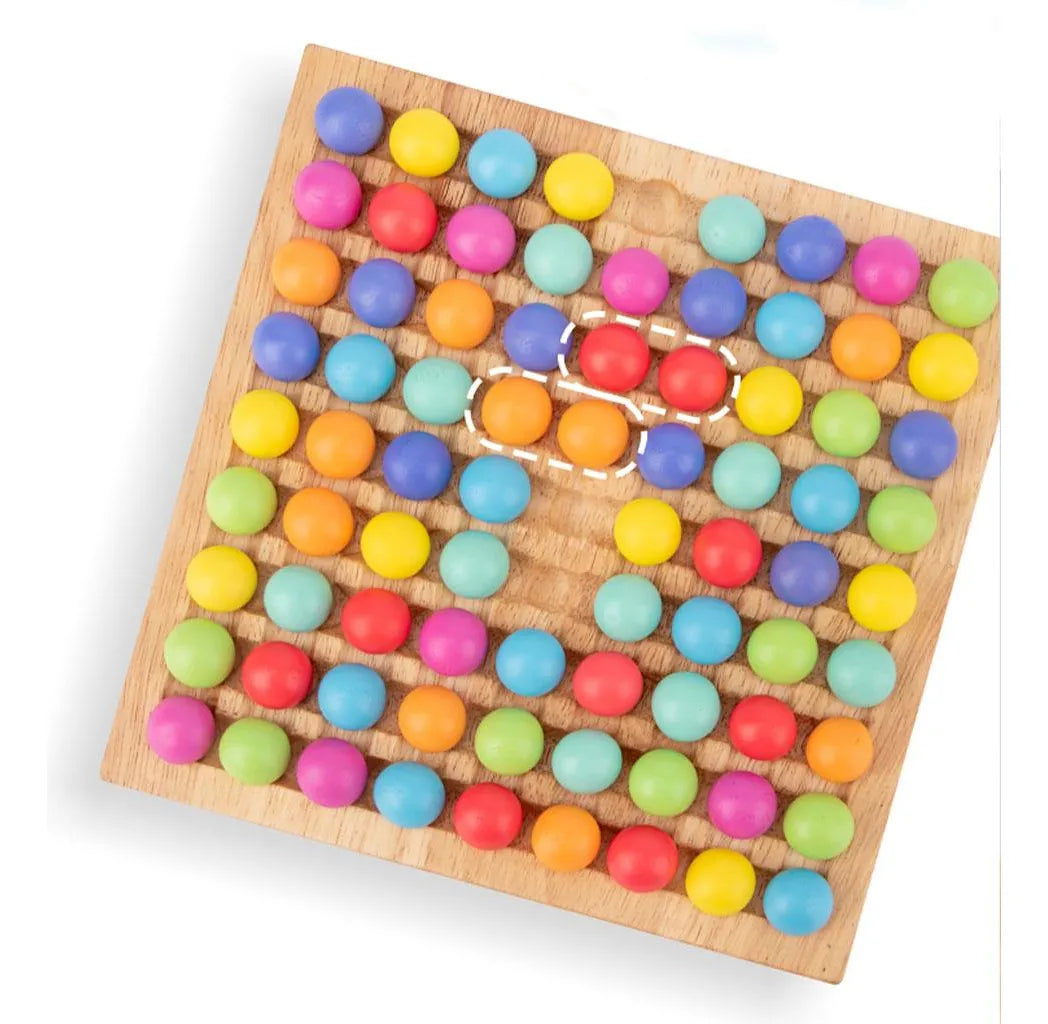 Juego de Pinzas con Bolitas de Colores Montessori