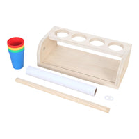 Set Porta Rollo de Papel con 4 Vasos y Rollo de Papel
