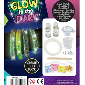 Pulsera de Cristal que Brilla en la Oscuridad