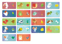 Puzzle de Parejas de Animales a la Hora de la Merienda