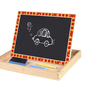 Puzzle Magnético de Madera Con Pizarra - Granja