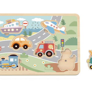 Rompecabezas Con Sonidos de Vehículos
