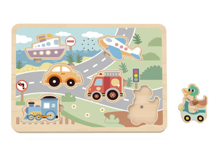 Rompecabezas Con Sonidos de Vehículos