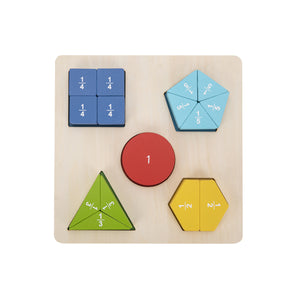 Rompecabezas de Fracciones de Madera