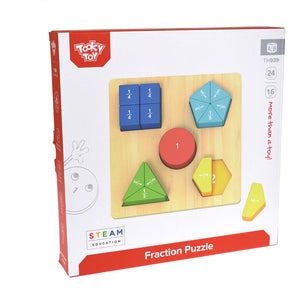 Rompecabezas de Fracciones de Madera