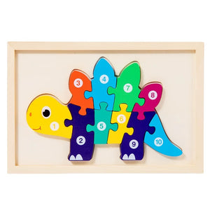 Rompecabezas de Madera con Números