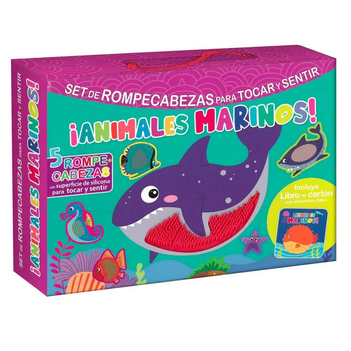 Rompecabezas Tocar y Sentir – ¡Animales Marinos!