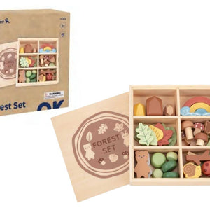 Set de Bosque de Madera