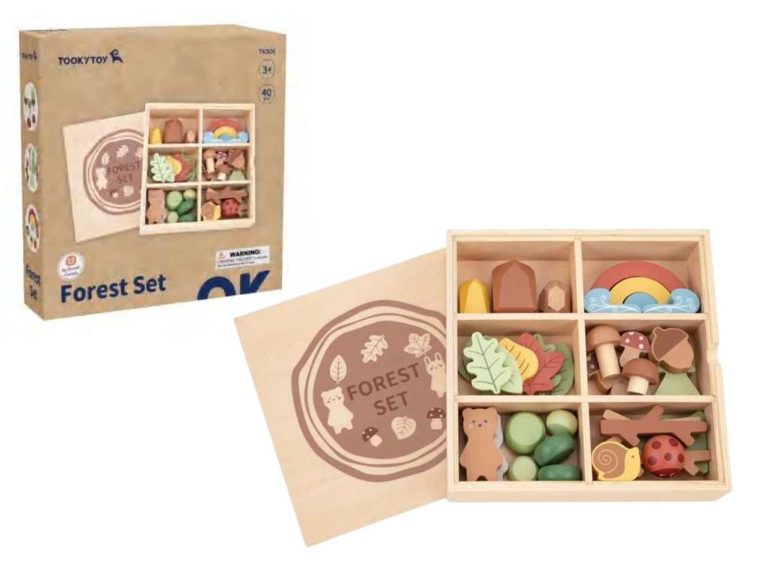 Set de Bosque de Madera