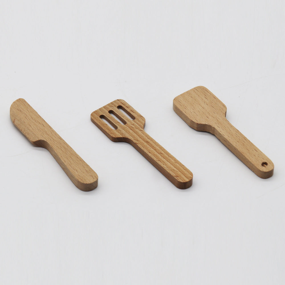 Set de Comida de Madera con Estufa Portátil