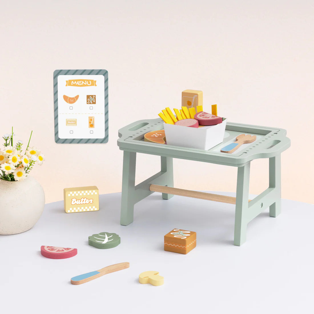 Set de Comida Saludable con Bandeja de Juego