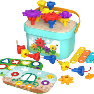 Set de Construcción y Engranajes Arcoíris