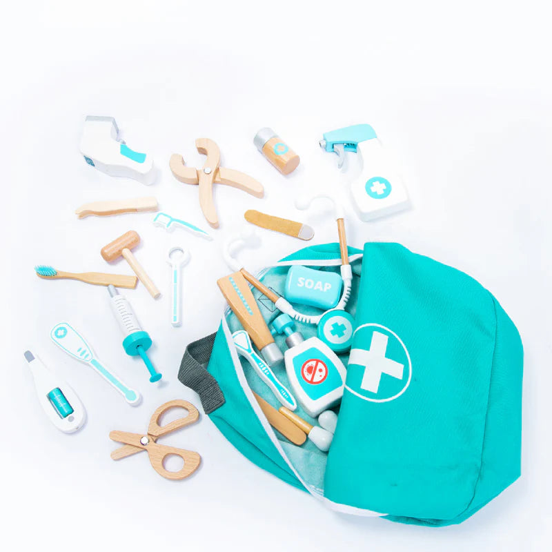 Set de Juego de Doctor de Madera – Doctor Playset - 36 Piezas