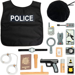 Set de Juego de Policía de Madera – 17 Piezas