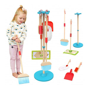Set de Limpieza Infantil con Base de Madera – 6 Piezas