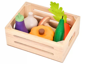 Set de Vegetales de Madera en Caja