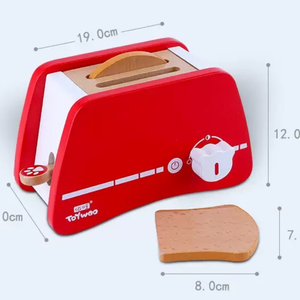 Set de Juego de Desayuno con Tostadora de Madera