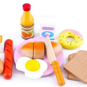 Set de Juego de Desayuno con Tostadora de Madera