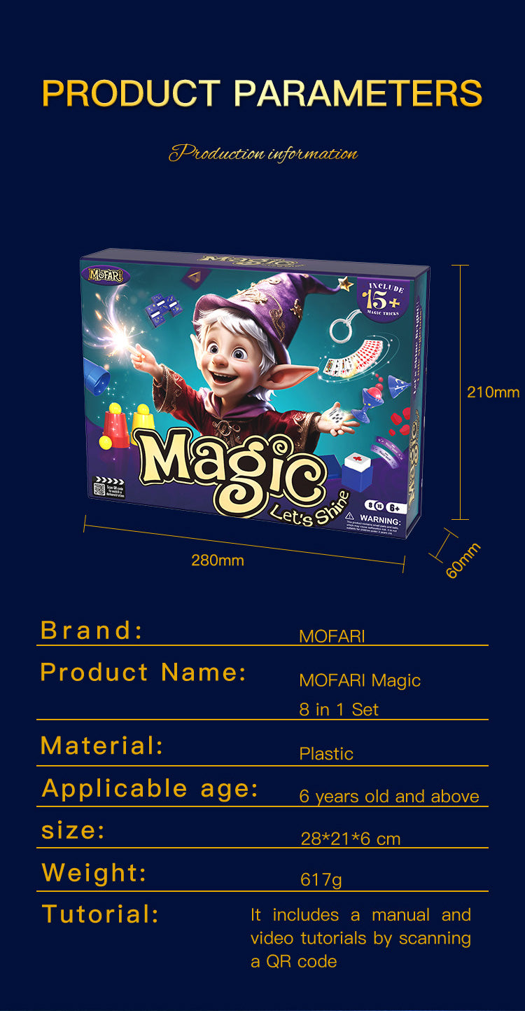 Set de Magia Infantil – MOFARI Magic (15+ Trucos)