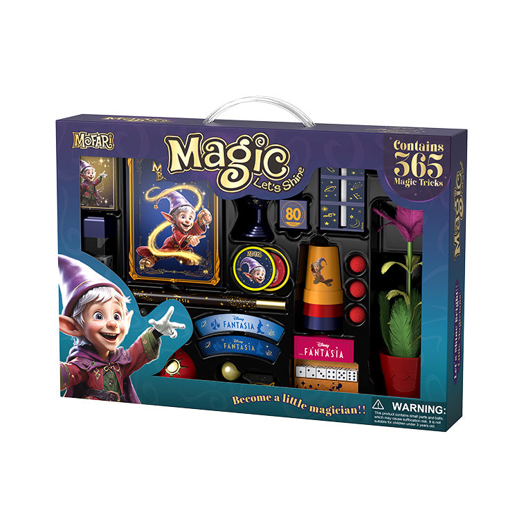 Set de Magia MOFARI 365 Trucos – Caja Mágica con 15 Accesorios y
