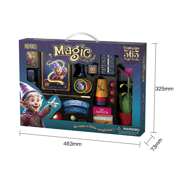 Set de Magia MOFARI 365 Trucos – Caja Mágica con 15 Accesorios y Tutoriales