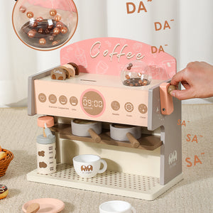 Set de Máquina de Café de Madera para Niños