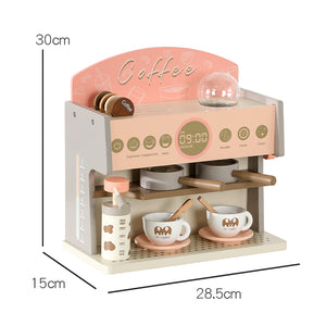Set de Máquina de Café de Madera para Niños
