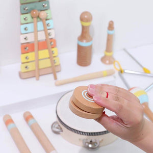 Set Musical de 9 Piezas de Madera