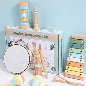 Set Musical de 9 Piezas de Madera