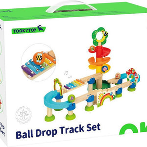 Set de Pista de Bolas con Torre y Xilófono Musical – 44 Piezas