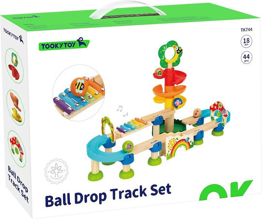 Set de Pista de Bolas con Torre y Xilófono Musical – 44 Piezas