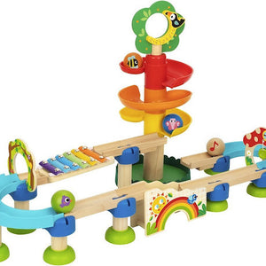 Set de Pista de Bolas con Torre y Xilófono Musical – 44 Piezas