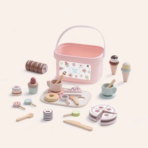 Set de Repostería de Madera con Canasta - 31 Piezas