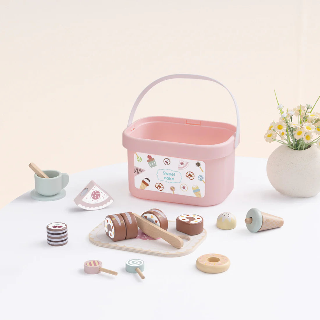 Set de Repostería de Madera con Canasta - 31 Piezas