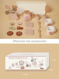 Set de Té de Madera con Bandeja – Afternoon Tea