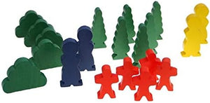 Set de Tren de Madera con Pista y Ciudad – 100 piezas