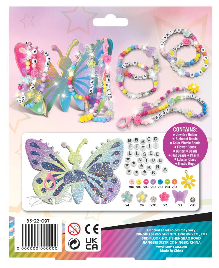 Kit de Accesorios con Cuentas de Alfabeto