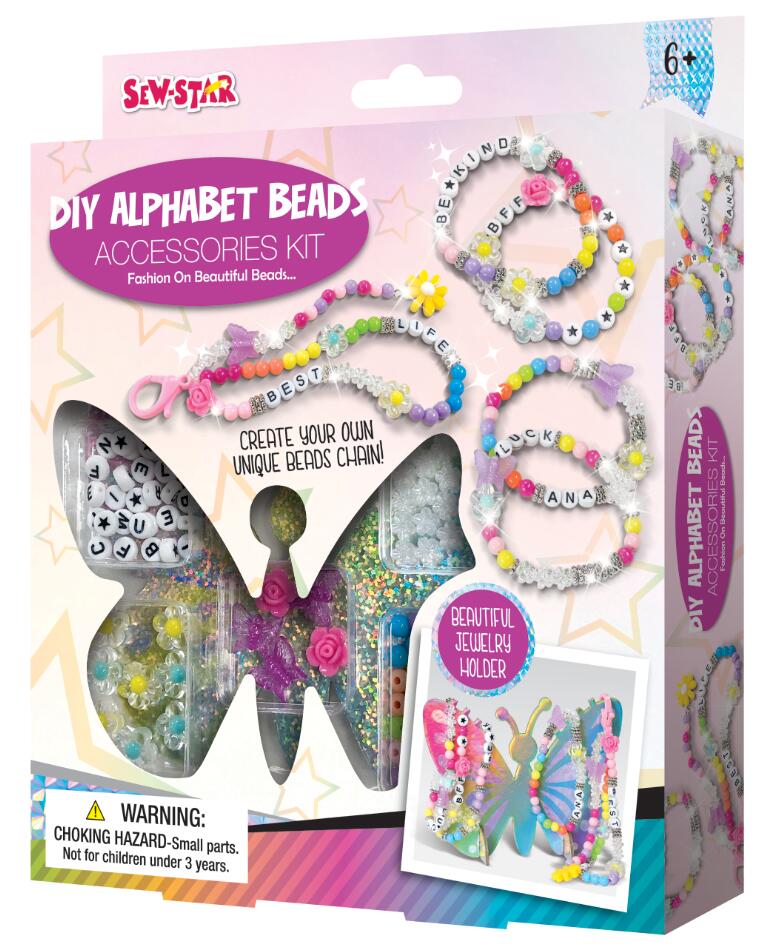 Kit de Accesorios con Cuentas de Alfabeto