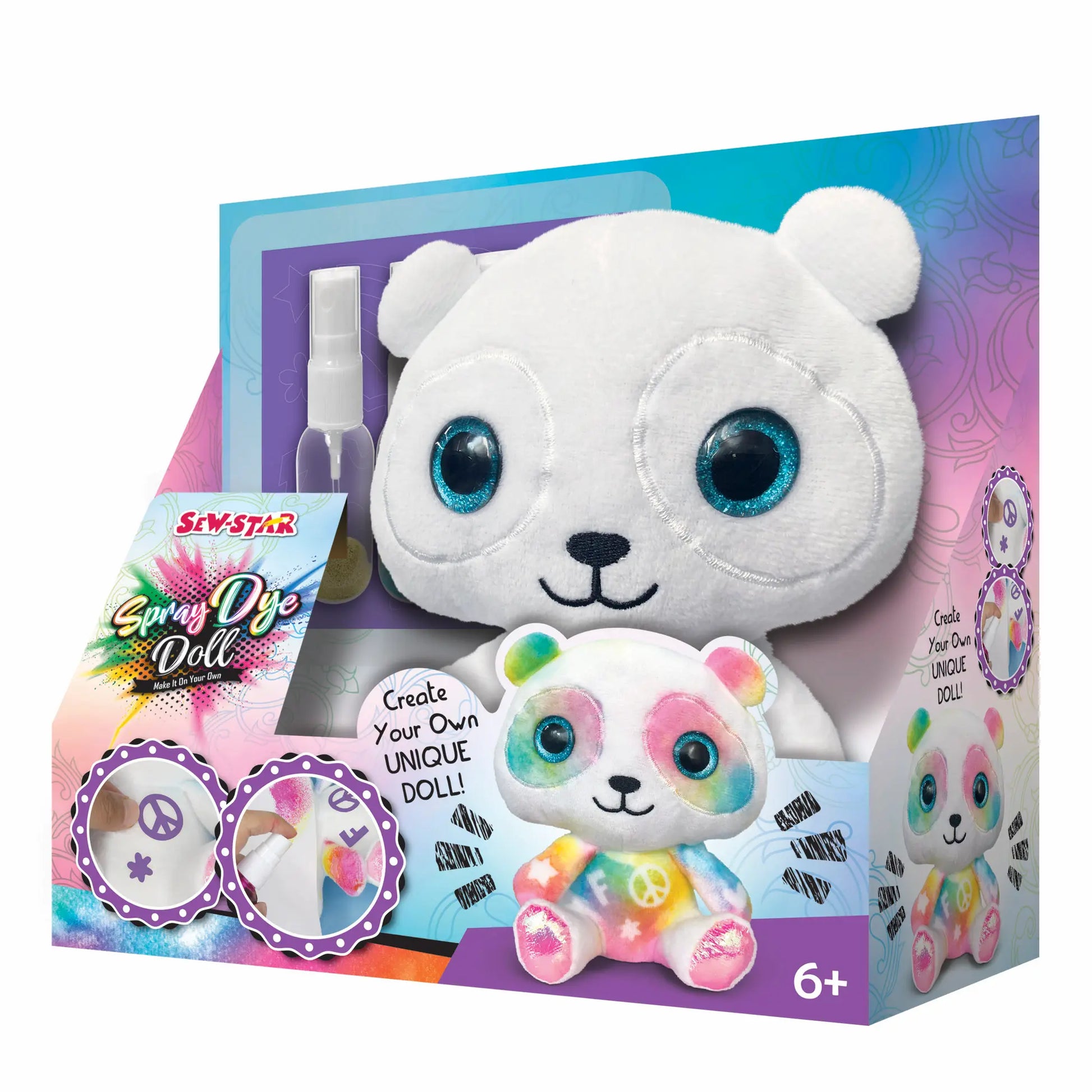 Muñeco Panda para Pintar con Spray