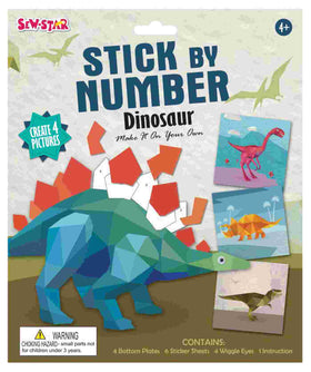 Sticker by Number Dinosaur