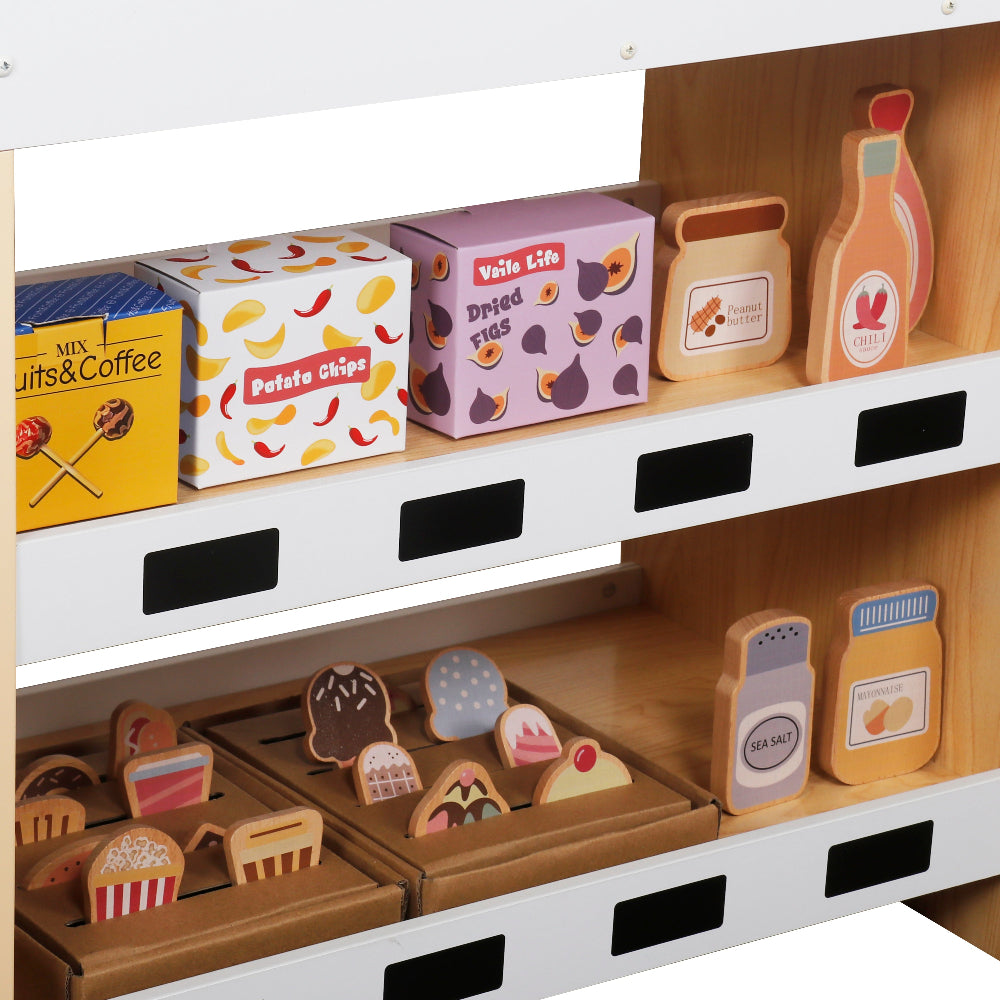 Supermercado de Madera con 56 Accesorios