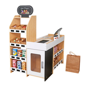 Supermercado de Madera con 56 Accesorios