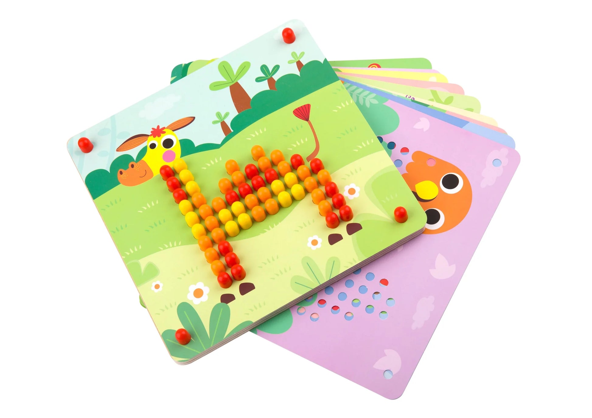 Tablero de Clavijas con Patrones – 222 Piezas