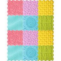 Tapete Sensorial Modular de Texturas – 12 piezas