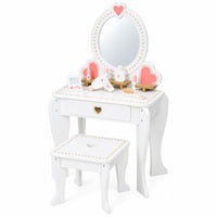 Tocador Infantil Pink Heart - Blanco